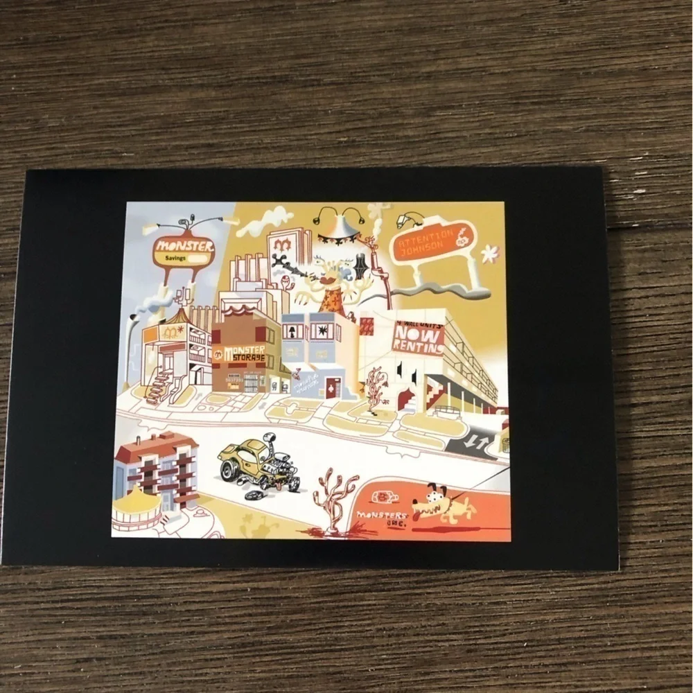 Disney Pixar Movie Postcards: Monster's INC. 6 pack.